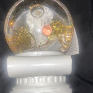 White and Gold Snow Globe